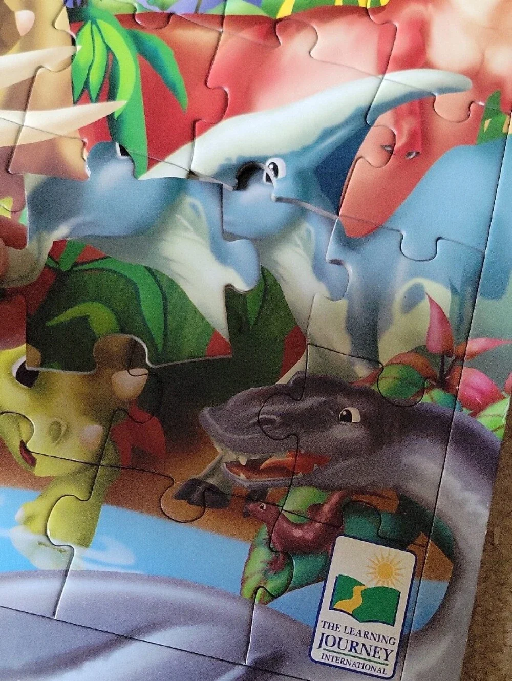 The Learning Journey Wooden Dinosaur Puzzle 48 Pieces